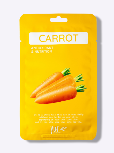 Yu.R Маска для лица с экстрактом моркови Yu.R ME Carrot Sheet Mask 1 шт