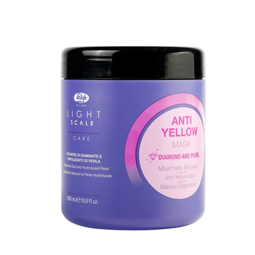 Lisap Маска для осветленных, мелированных волос - “Light Scale Care Anti Yellow Mask”  1000  мл