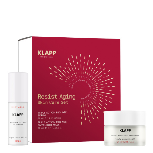 KLAPP Retinol MLP Набор Resist Aging Skincare Set (ночная маска 50 мл, сыворотка 30мл)