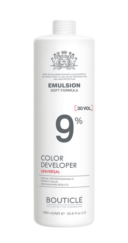 Bouticle Окисляющая эмульсия 9% “Developer Emulsion 30 vol” 1000 мл
