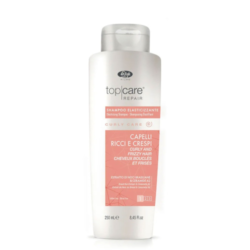 Lisap Тор Care Repair Elasticising Shampoo Curly and Frizzy Hair Шампунь для вьющихся волос - 250 мл