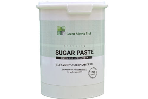 GreenMatrix Сахарная паста для шугаринга (ультрамягкая) 1500 гр