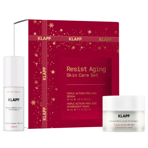 KLAPP Resist Aging Skincare Set Набор (50 ml Overnight Mask + 30 ml Serum) 1 шт
