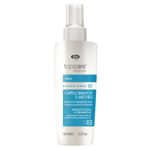 Lisap Top Care Repair Silver Care Spray Спрей для осветленных, мелированных и седых волос – 125 мл