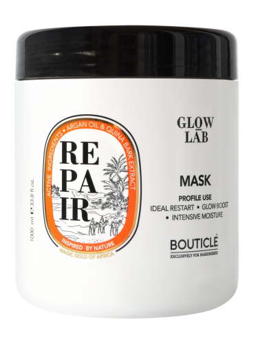 Bouticle Восстанавливающая маска придающая сияние - ARGAN REPAIR ILLUMINATING MASK  1000 мл