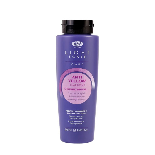 Lisap Шампунь для осветленных, мелированных волос – “Light Scale Care Anti Yellow Shampoo”  250  мл