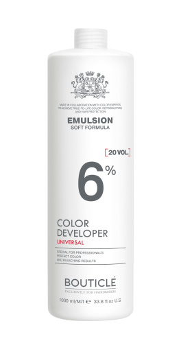 Bouticle Окисляющая эмульсия 6% “Developer Emulsion 20 vol” 1000 мл