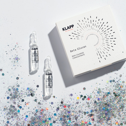 KLAPP B-BETA GLUCAN Ампульный концентрат для чувствительной кожи лица, увлажнение восстановлен 2x2мл