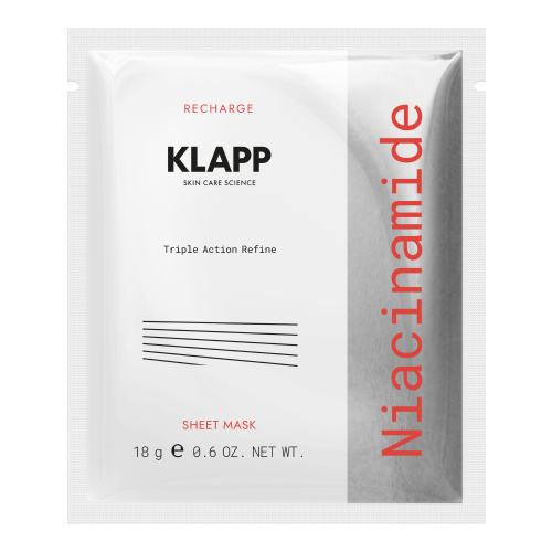 KLAPP Niacinamide Маска для лица Sheet Mask, 1шт