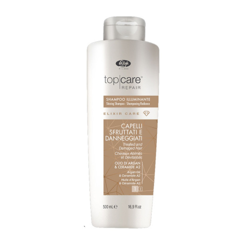 Lisap Top Care Repair Elixir Care Shampoo Шампунь для восстановления и придания блеска - 500 мл