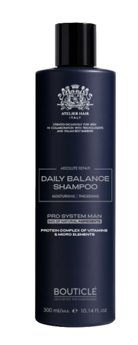 Bouticle MAN ШАМПУНЬ-БАЛАНС ДЛЯ ЕЖЕДН.ПРИМЕНЕНИЯ ДЛЯ МУЖЧИН - DAILY BALANCING SHAMPOO FOR MEN 300 мл