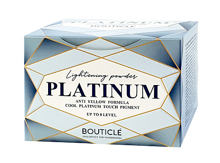 Bouticle Обесцвечивающий порошок с комбинацией пигментов COOL PLATINUM TOUCH 500 г. 500 гр