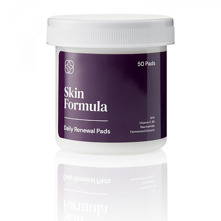 Skin Formula Daily Renewal Pads Мультивитаминные обновляющие салфетки с регенерирующим действие 50шт
