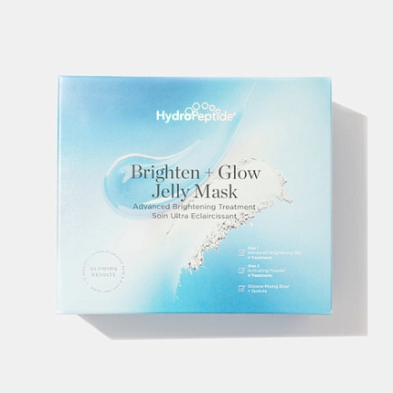 HydroPeptide BRIGHTEN & GLOW JELLY MASK  Двухфазная маска увлажнения и выравнивания тона кожи 4 шт.