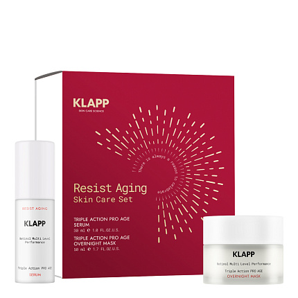 KLAPP Retinol MLP Набор Resist Aging Skincare Set (ночная маска 50 мл, сыворотка 30мл)