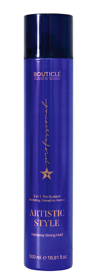 Bouticle Лак для волос экстра-сильной фиксации – “HAIR SPRAY EXTRA STRONG HOLD 3-in-1” 500 мл
