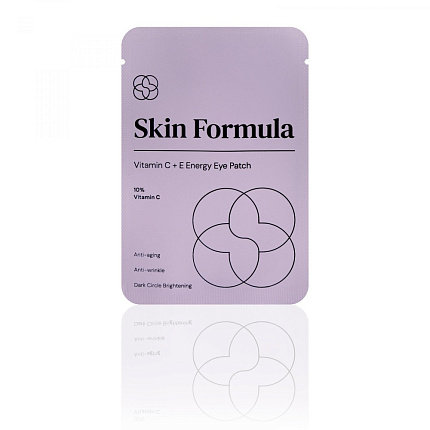 Skin Formula Vitamin C+E Energy Eye Patch Патчи против темных кругов, морщин и дряблости кожи 2 шт