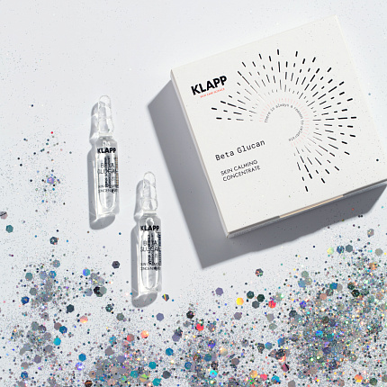 KLAPP B-BETA GLUCAN Ампульный концентрат для чувствительной кожи лица, увлажнение восстановлен 2x2мл