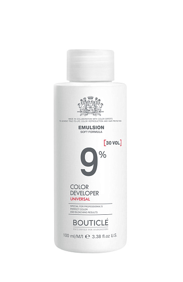 Bouticle Окисляющая эмульсия 9% “Developer Emulsion 30 vol” 100 мл