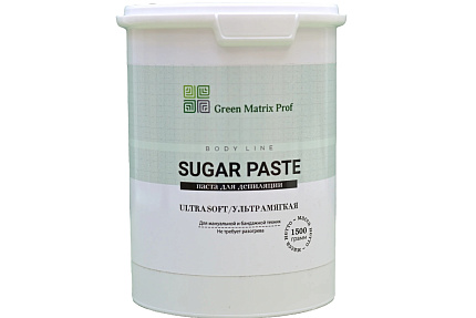 GreenMatrix Сахарная паста для шугаринга (ультрамягкая) 1500 гр